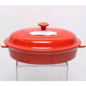 Le Creuset 27cm/1.7L Oval Baking Dish w/Lid- Carmin